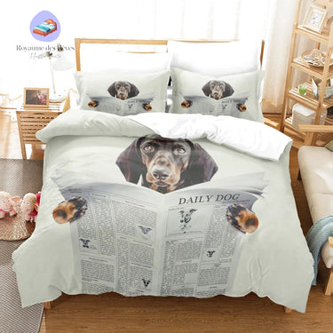Housse de Couette Chien 2 Personnes